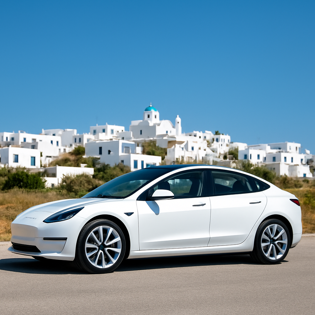 Tesla - Taxi Paros - VIP Transfer Paros - Affordable Transfers